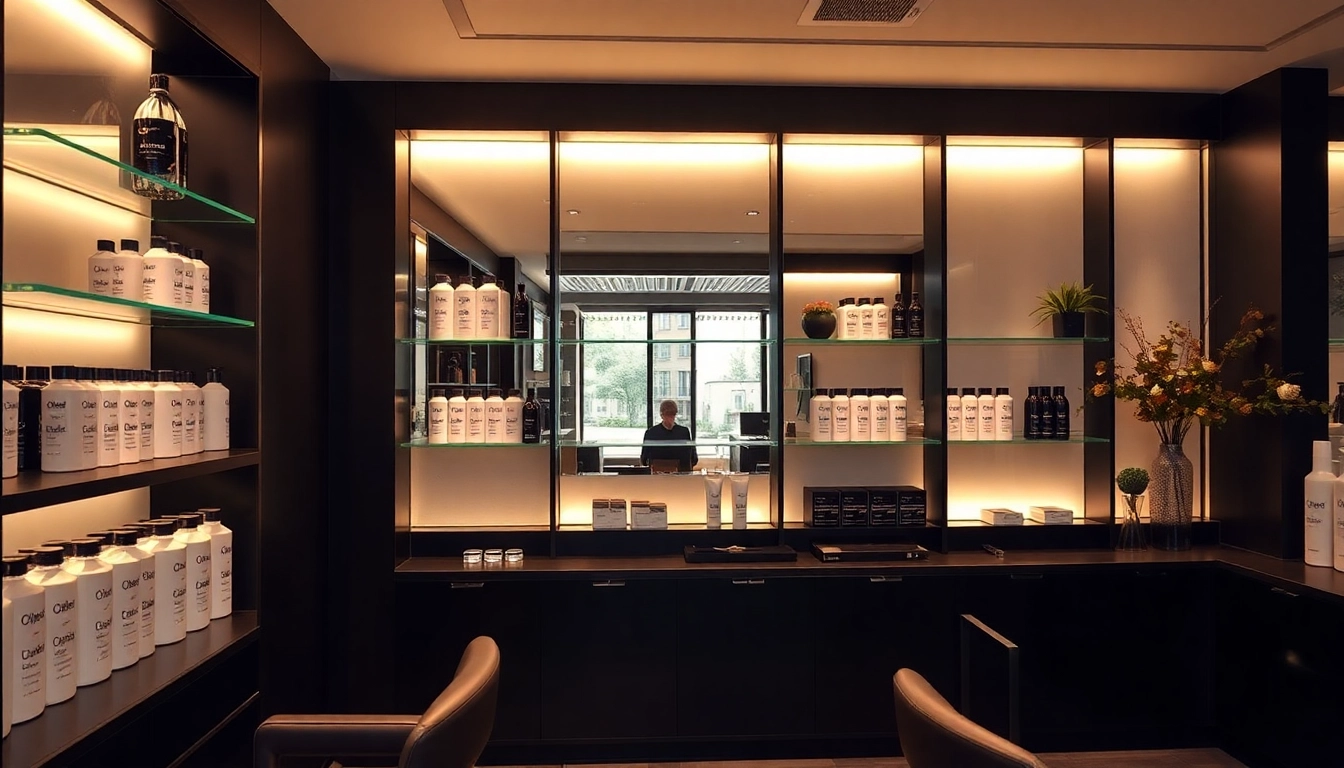 Enhance your hair with Salon Haarpflege von Olaplex in a luxurious salon setting.