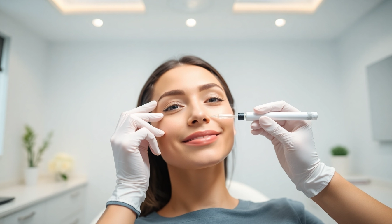 Administering Botox-Zürich treatment in a calming clinic with professional care and expert hands.
