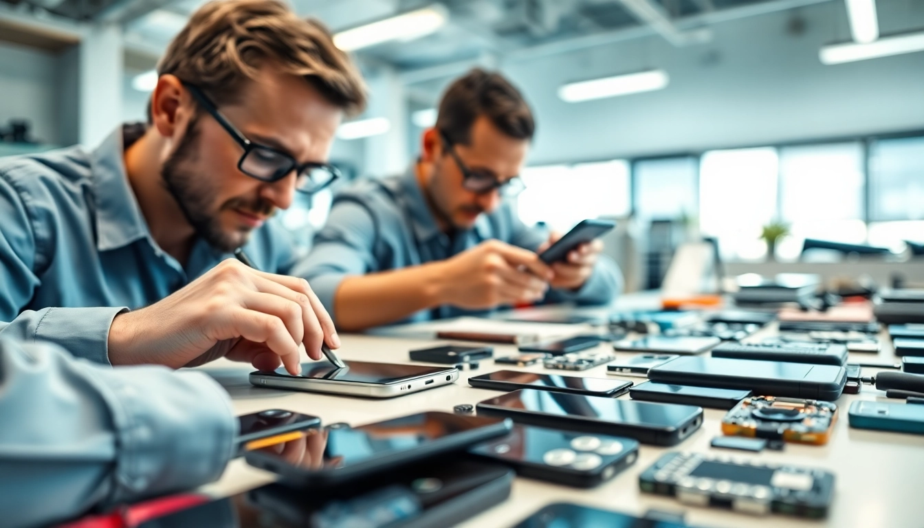 Riparazione cellulari a Torino con servizi professionali e tecnici esperti al lavoro.