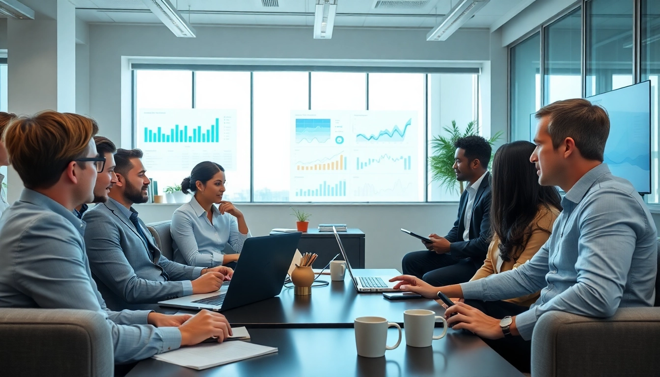 Assessing competitor pricing analysis through professional teamwork and data visuals.
