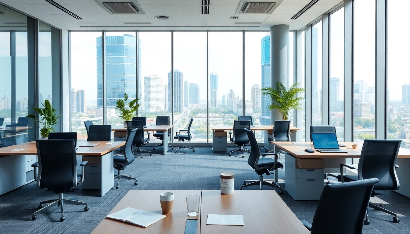 Find modern commercial space for rent in Bangalore with professional furnishings and natural lighting.