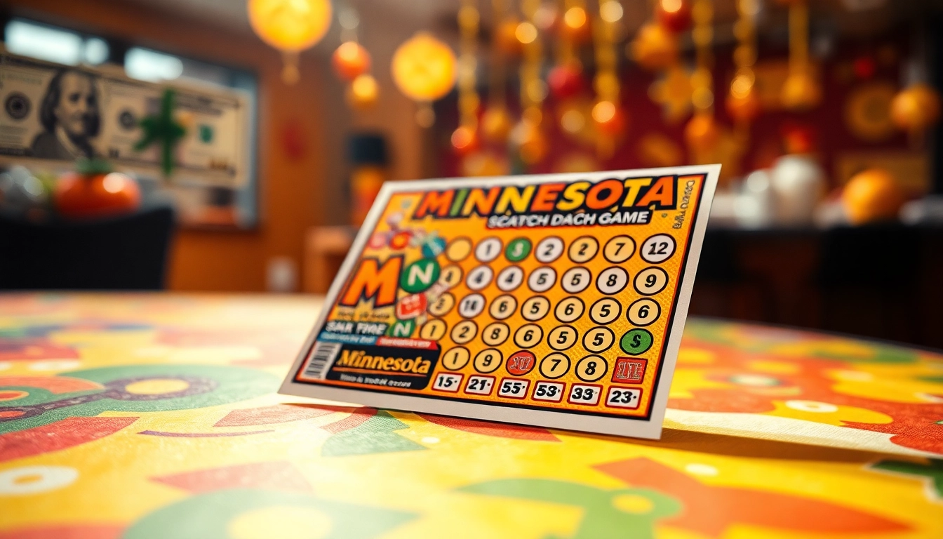Engaging Minnesota lottery scratch game ticket image showcasing bright designs and symbols.