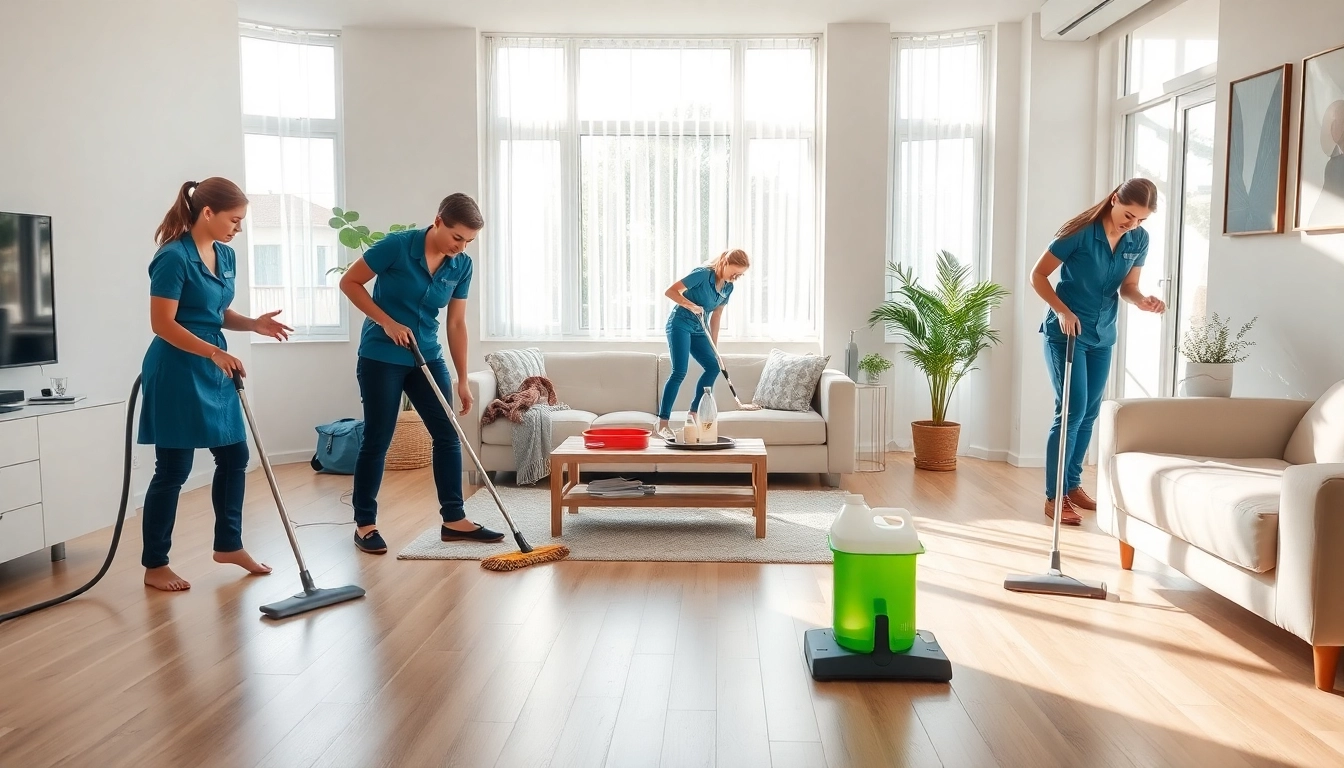 Bond cleaning Logan service team efficiently cleaning an apartment, demonstrating professionalism and thoroughness.