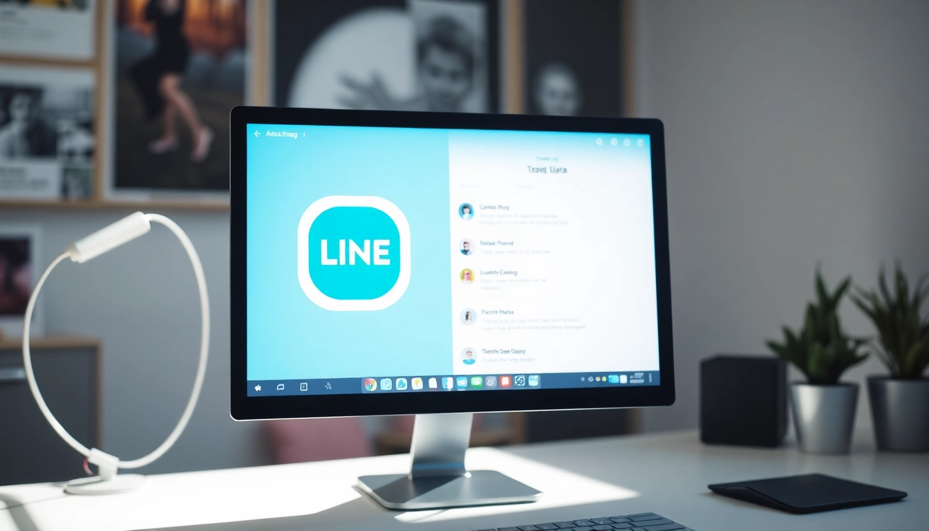 Download 電腦版line下載 with a user-friendly computer interface showcasing vibrant features.