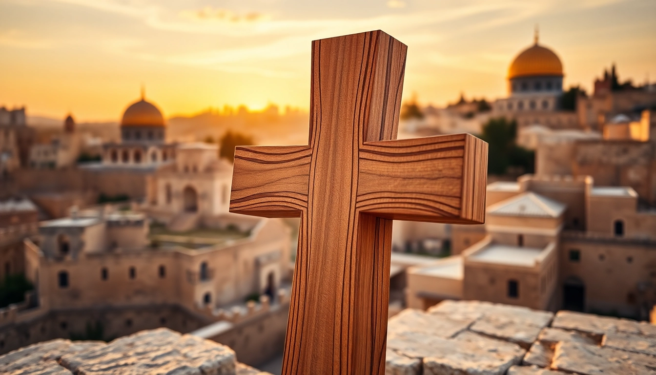 Admire the Jerusalem crosses intricately designed with five-fold elements, symbolizing faith and heritage.