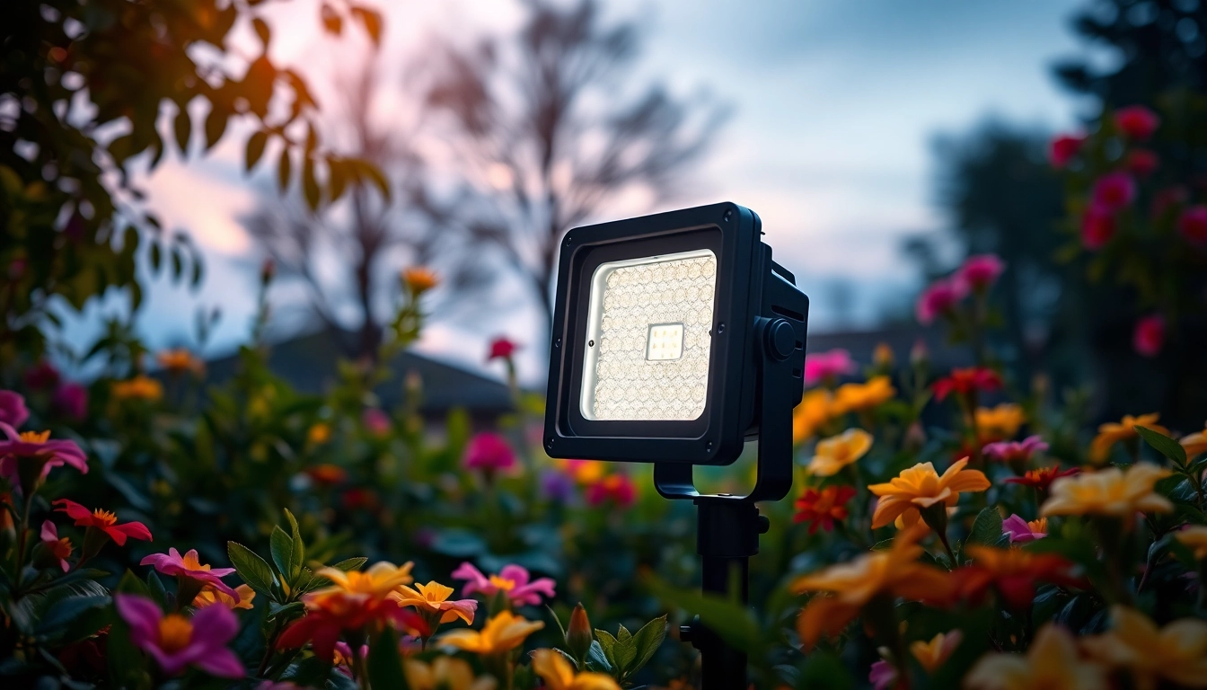 Illuminate your garden with the LED Waterproof light offering a warm, inviting glow.