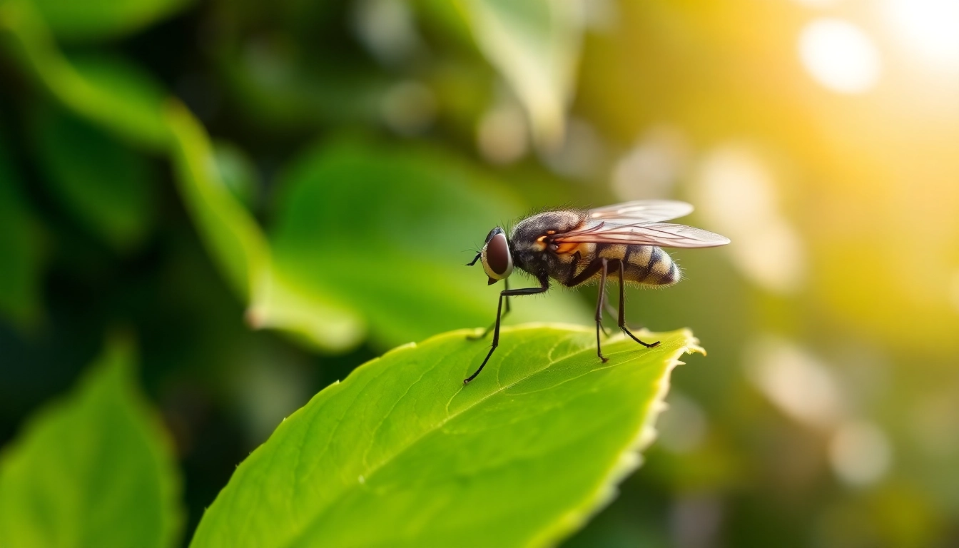 A fly on a leaf illustrating the question: do flies pee and its biological significance.