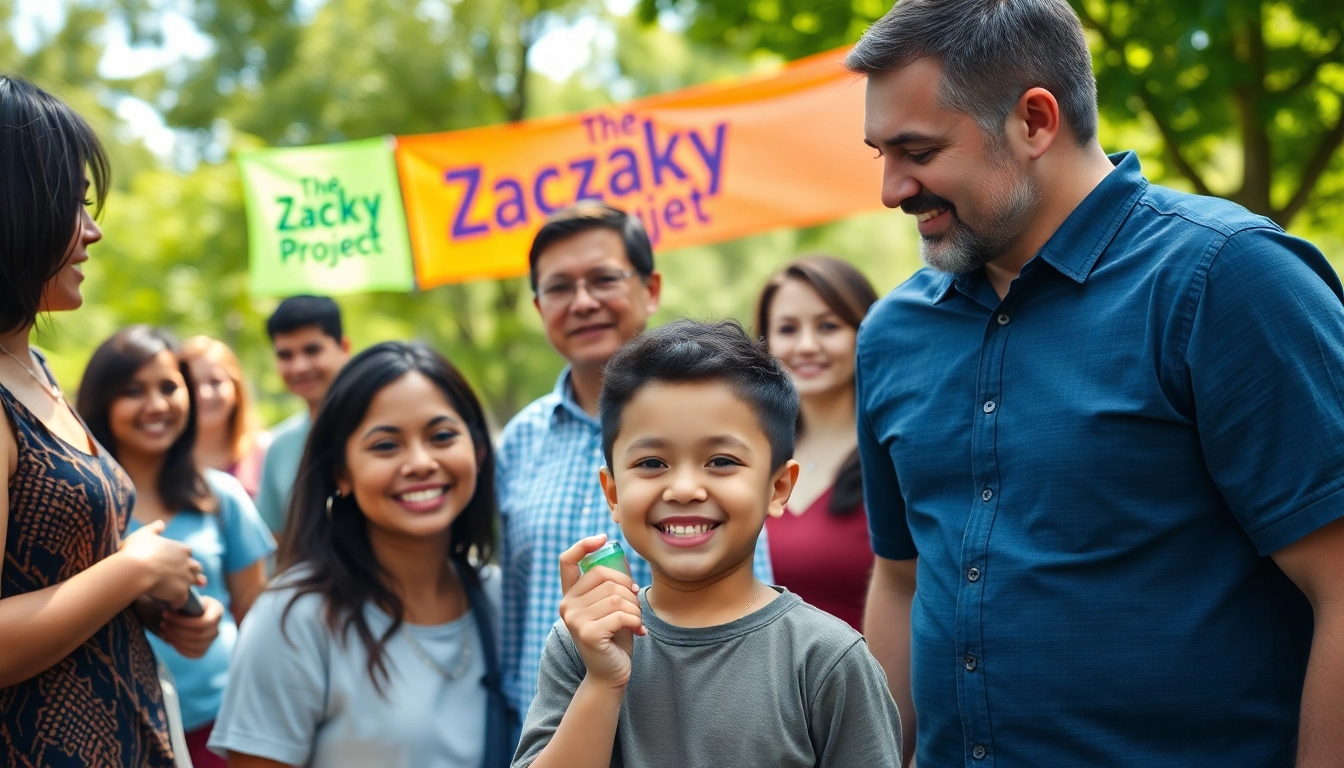 The Zacky Project promotes awareness for asthma and allergies in a community gathering.