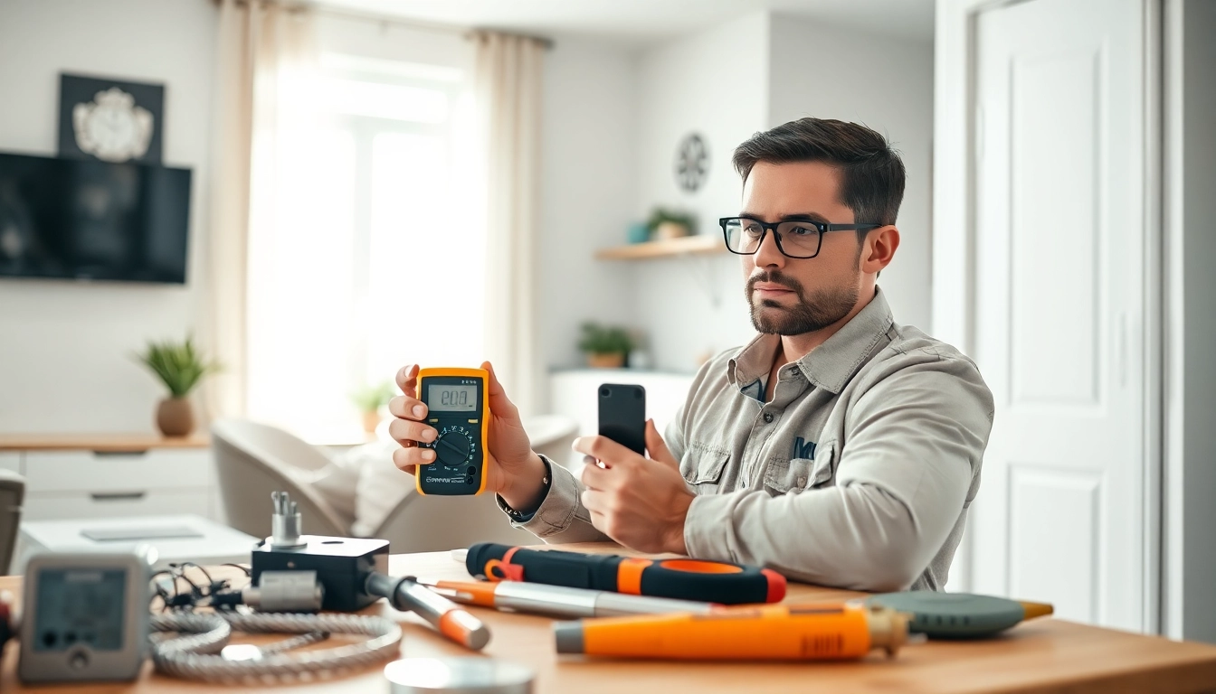 Provide expert Electrical Service with a skilled electrician focused on installation and tools.