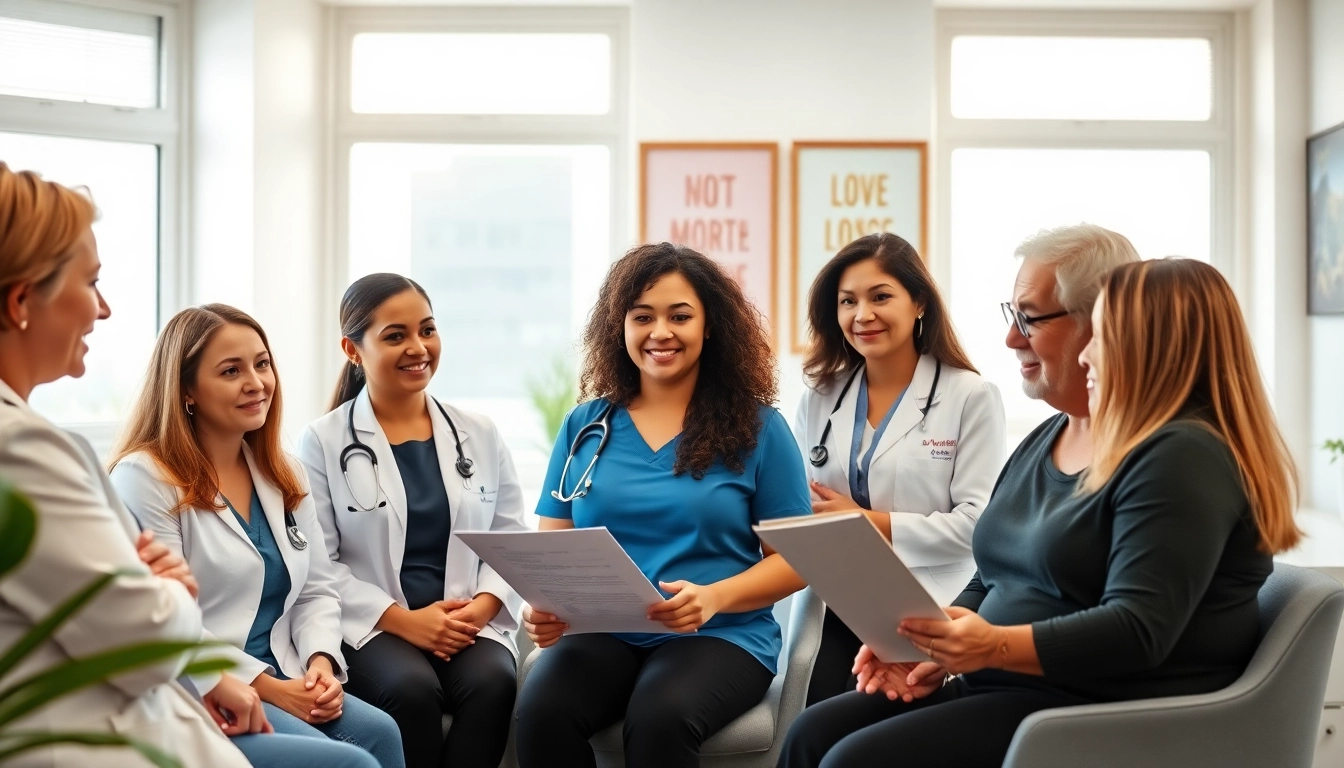 Engaging medical weight loss consultation with healthcare professionals and a patient.