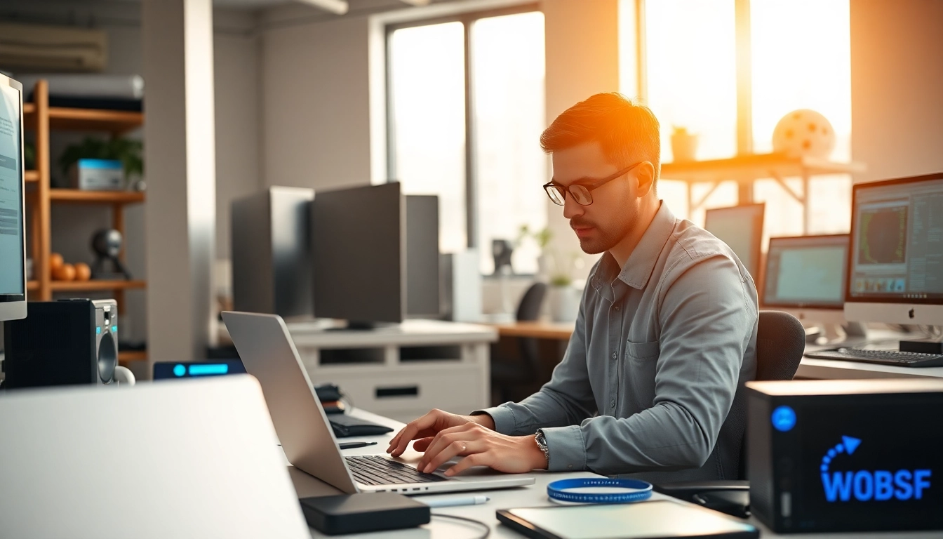 Providing expert computer services in a professional and bright office environment.