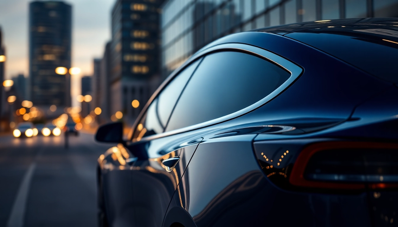 Enhance your Tesla window tinting Southampton experience with premium tinting on a Model 3.
