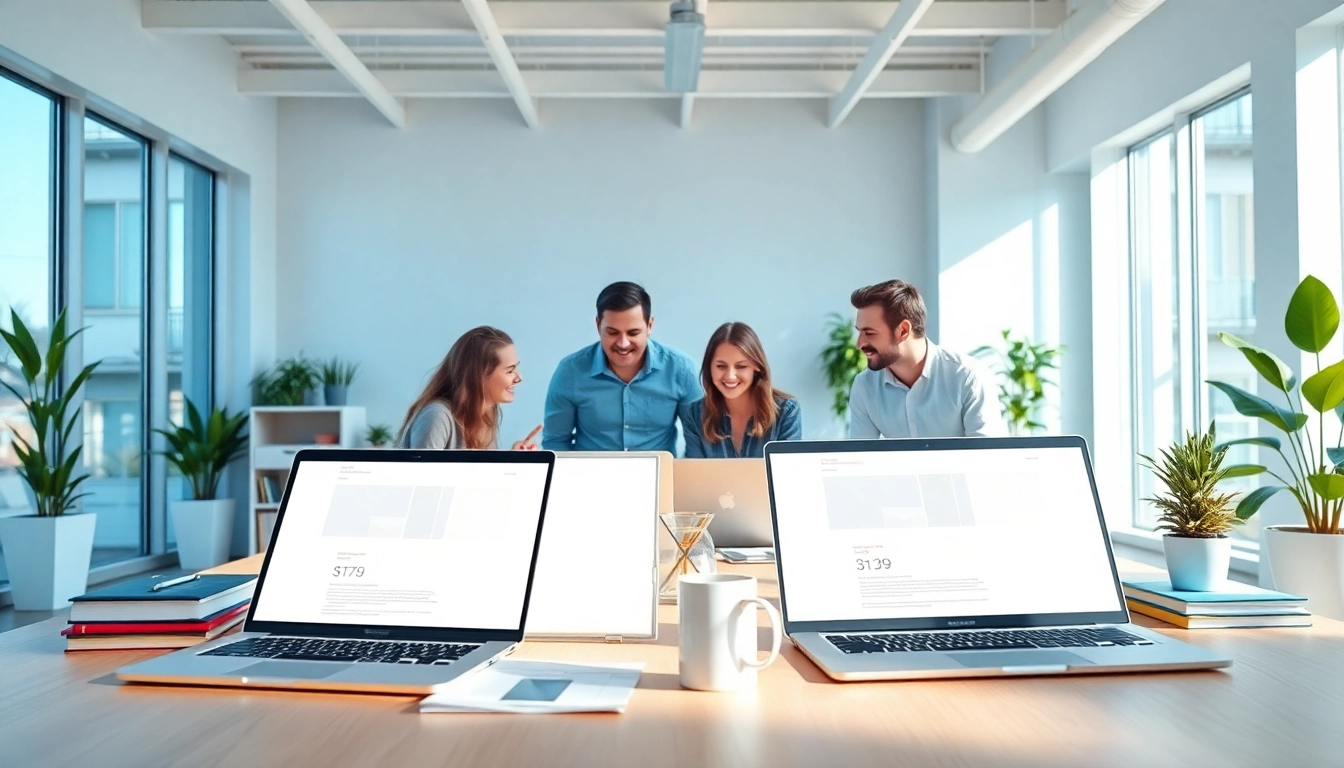 Engaging kc website design team collaboration in a modern workspace.