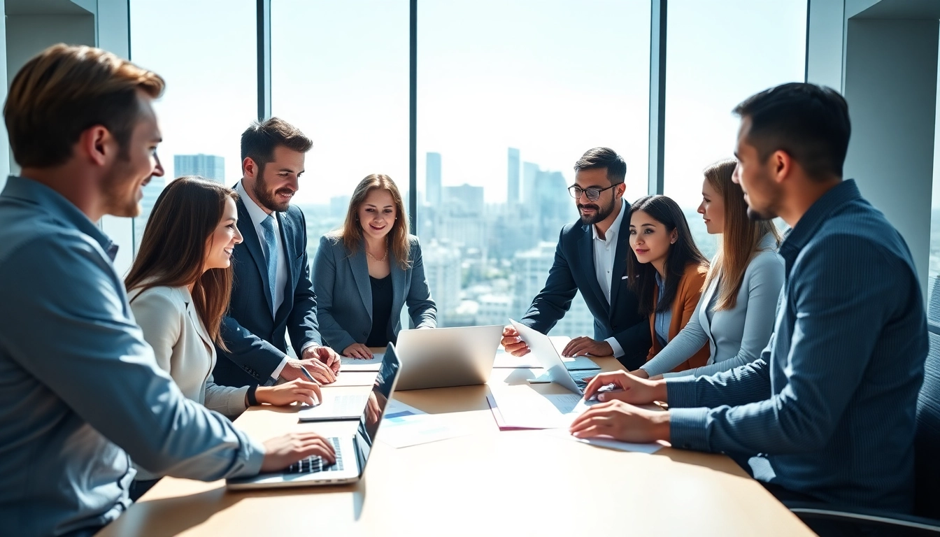 Quickplus Business Consultants collaborating in a modern office to enhance business strategies.